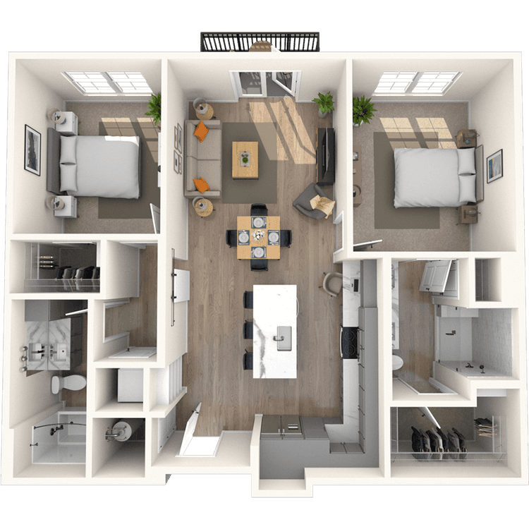 Floorplan image of unit 4223
