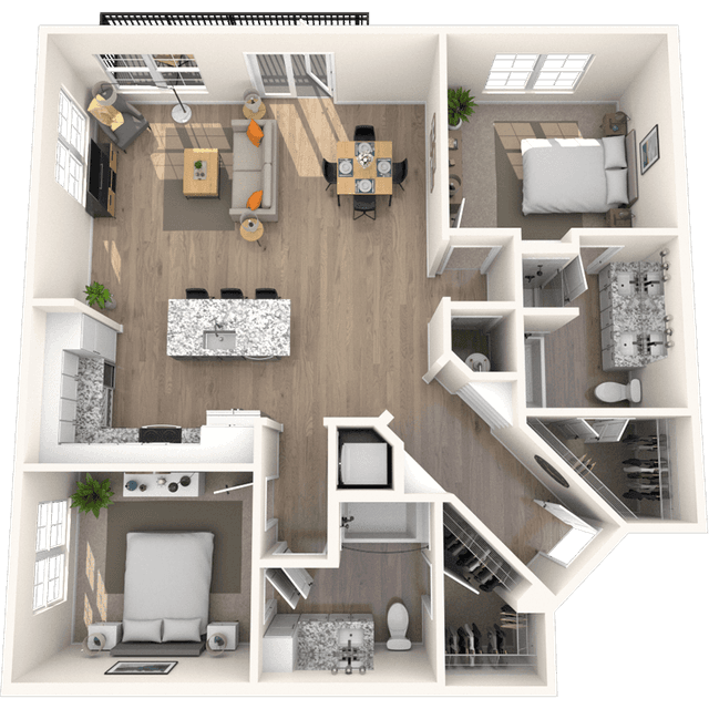 Floorplan image of unit 4312