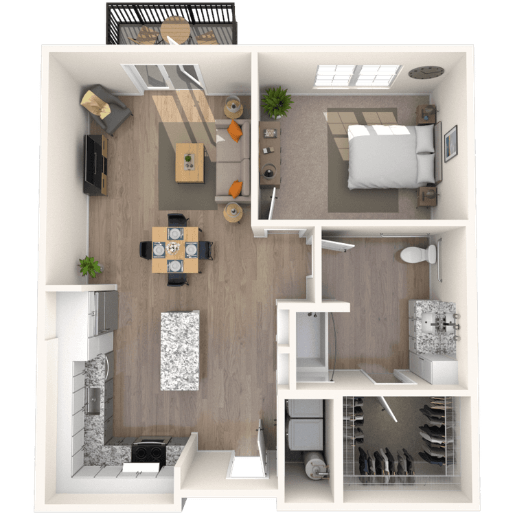 Floorplan image of unit 7108