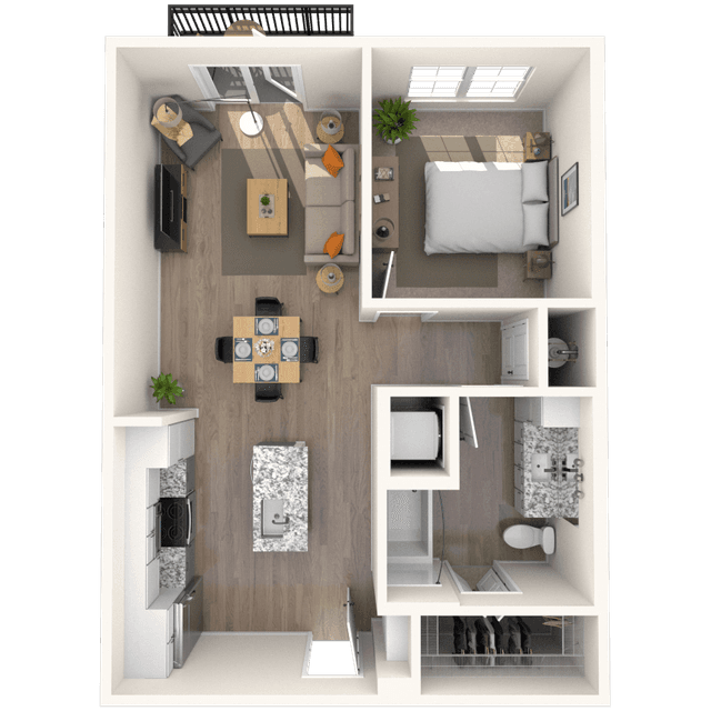 Floorplan image of unit 7316