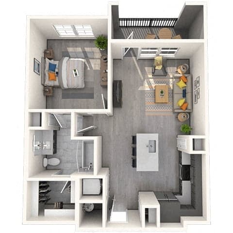 Floorplan image of unit 8204