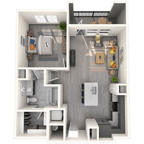 Floorplan image of unit 8306