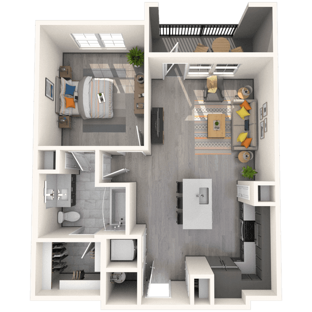 Floorplan image of unit 6309