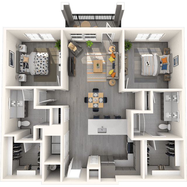 Floorplan image of unit 13205