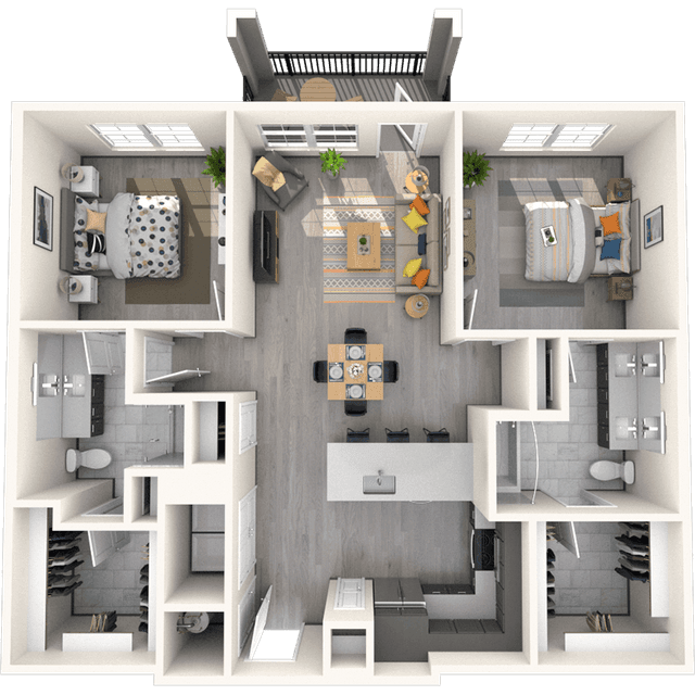 Floorplan image of unit 14305