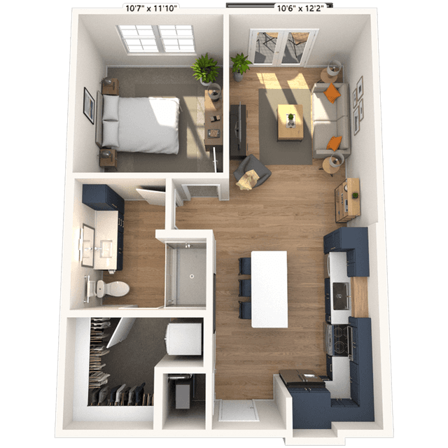 Floorplan image of unit 4103