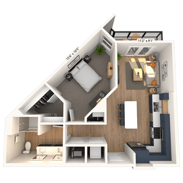 Floorplan image of unit 5112