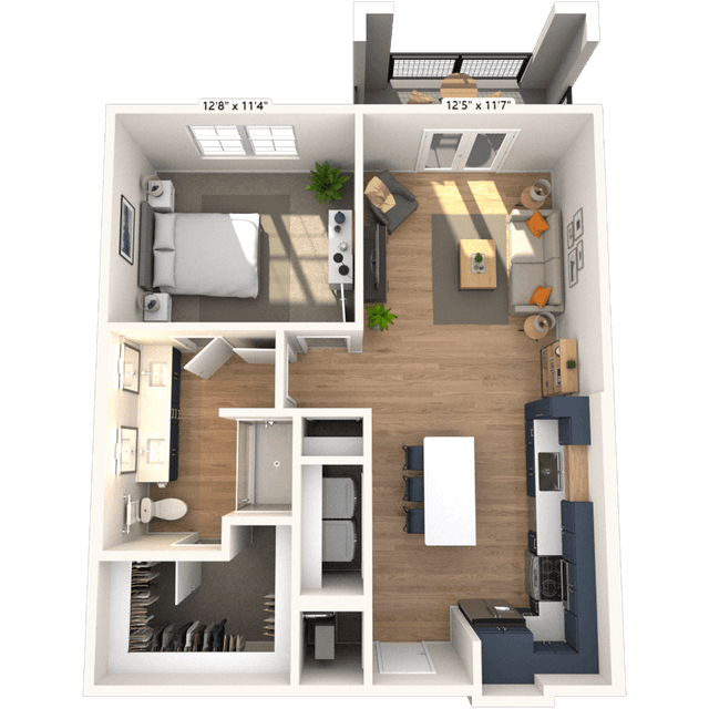 Floorplan image of unit 5242