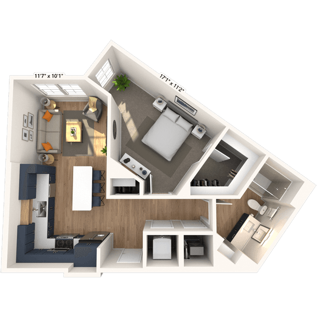 Floorplan image of unit 4220