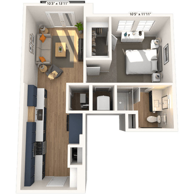 Floorplan image of unit 4209