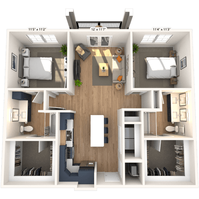 Floorplan image of unit B241