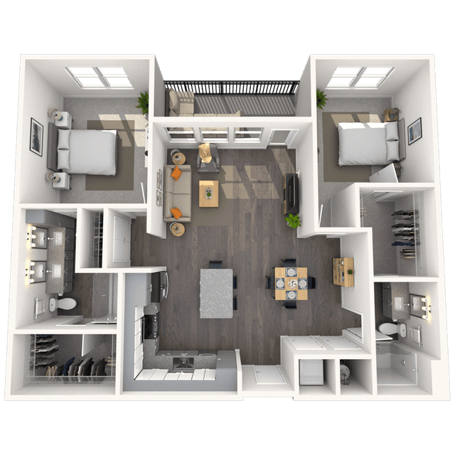 Floorplan image of unit 2127