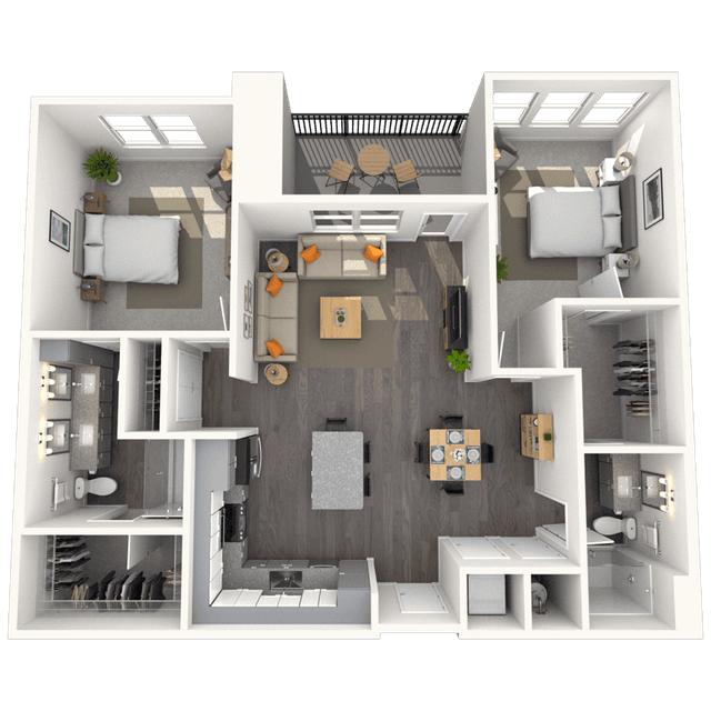 Floorplan image of unit 4216