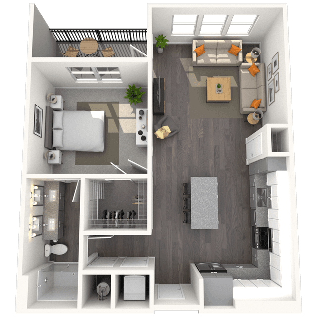 Floorplan image of unit 5211