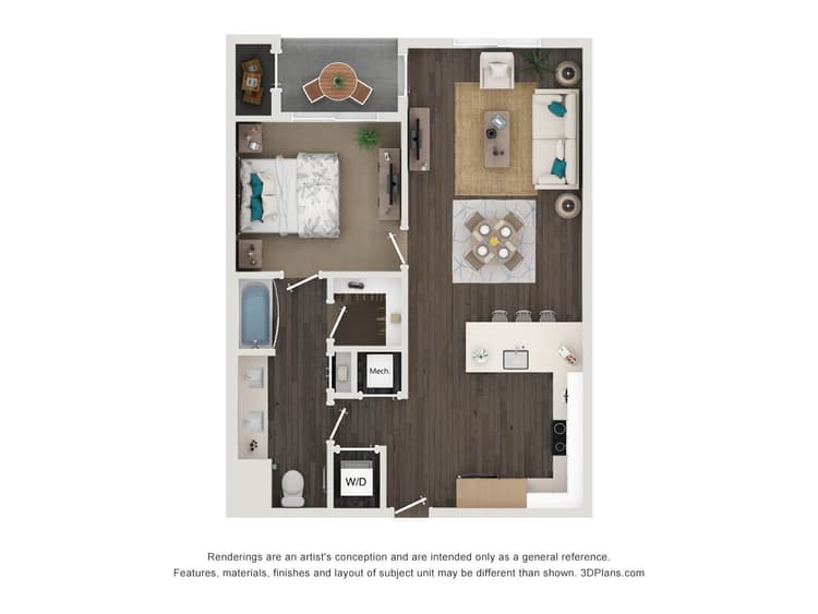 Floorplan image of unit 572
