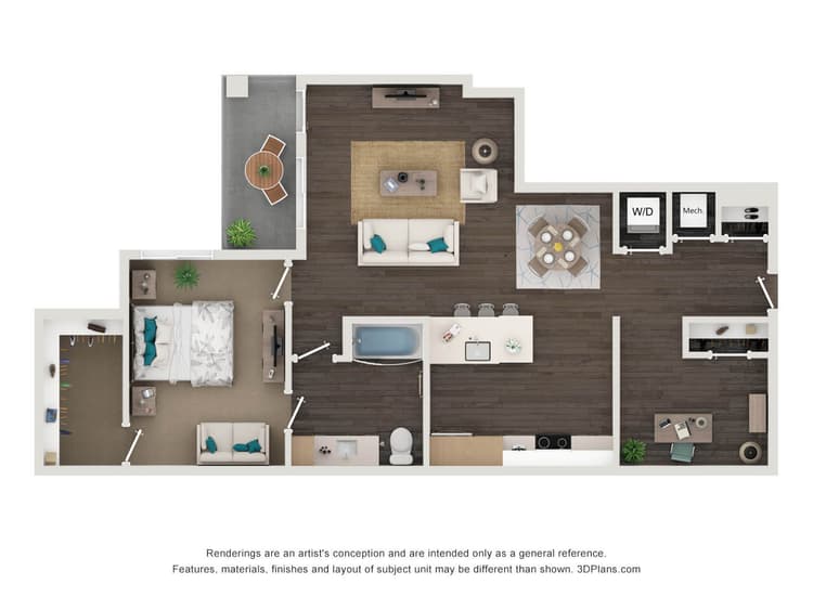 Floorplan image of unit 435