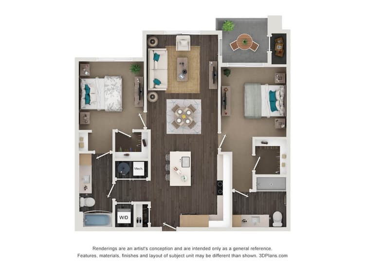 Floorplan image of unit 150