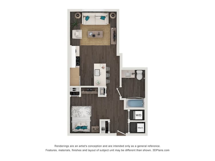 Floorplan image of unit 338