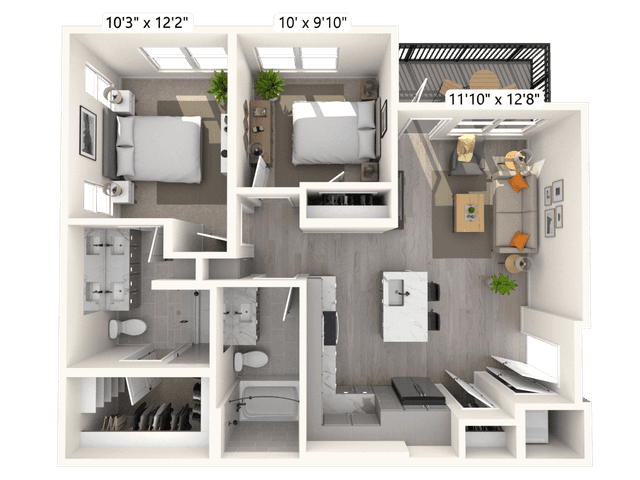 Floorplan image of unit A-520