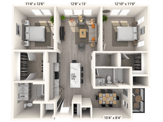 Floorplan image of unit C-501