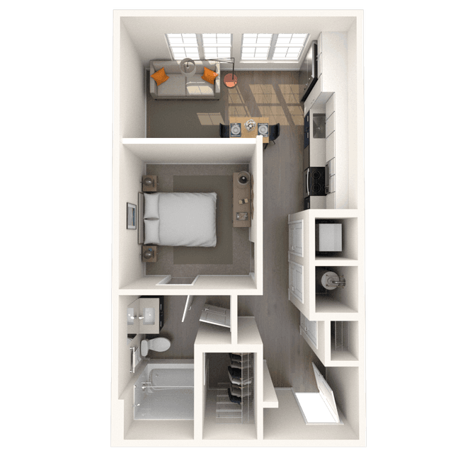 Floorplan image of unit 377