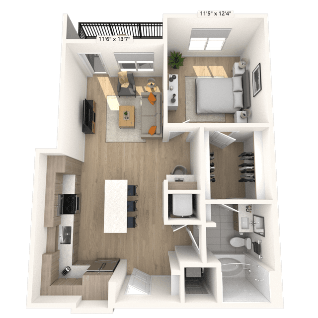 Floorplan image of unit 3123