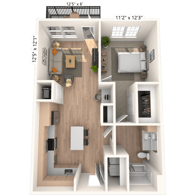 Floorplan image of unit 3305