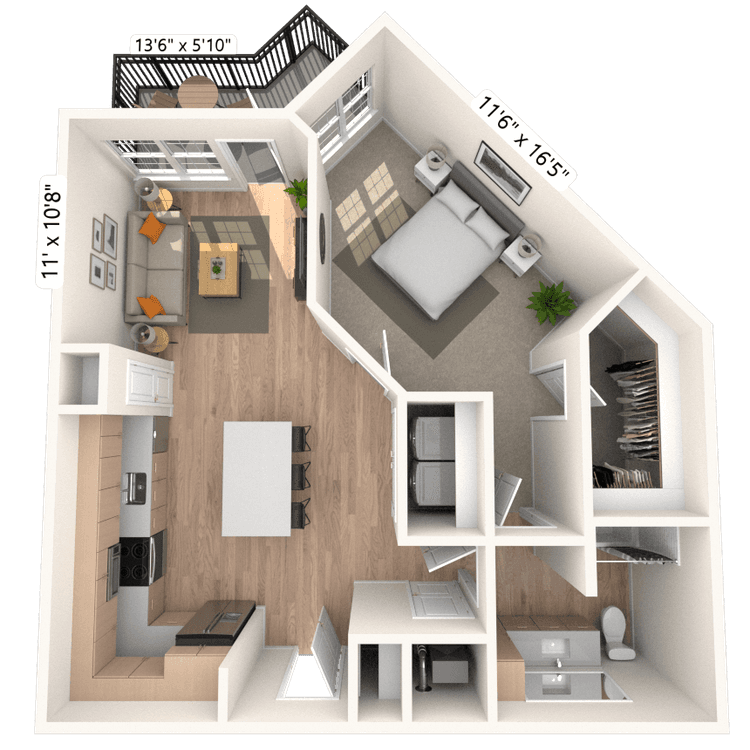 Floorplan image of unit 2413
