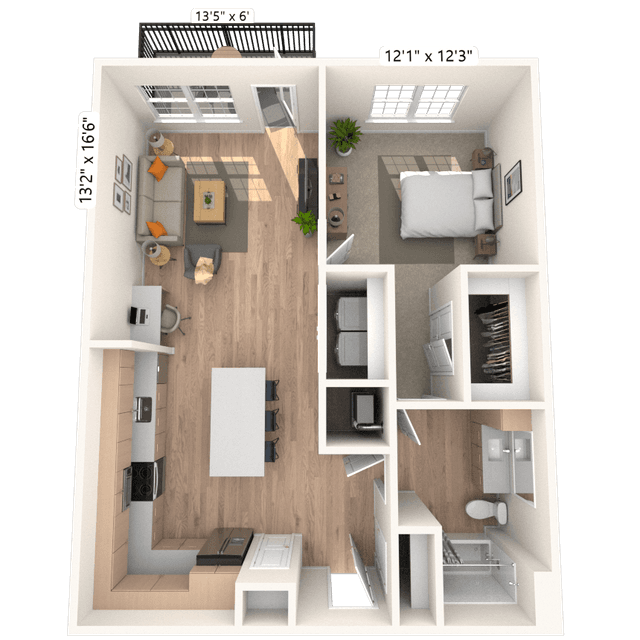 Floorplan image of unit 3330