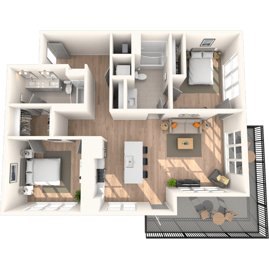 Floorplan image of unit 1639