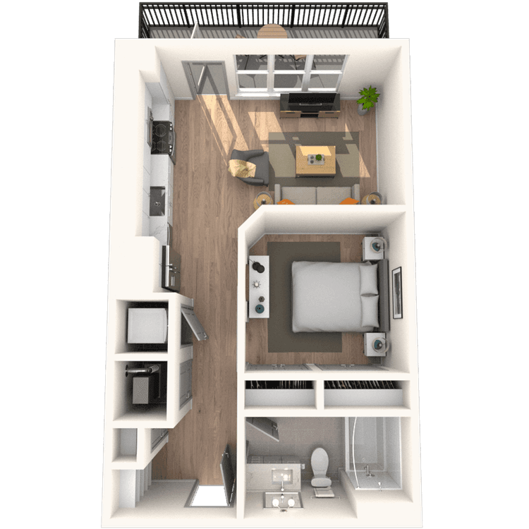 Floorplan image of unit 2404