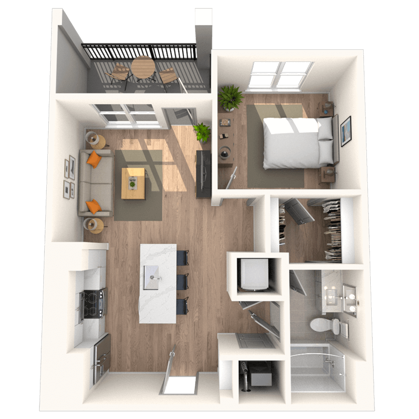 Floorplan image of unit 2619