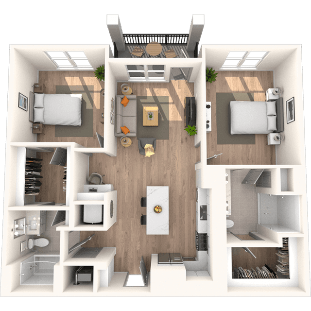 Floorplan image of unit 3224
