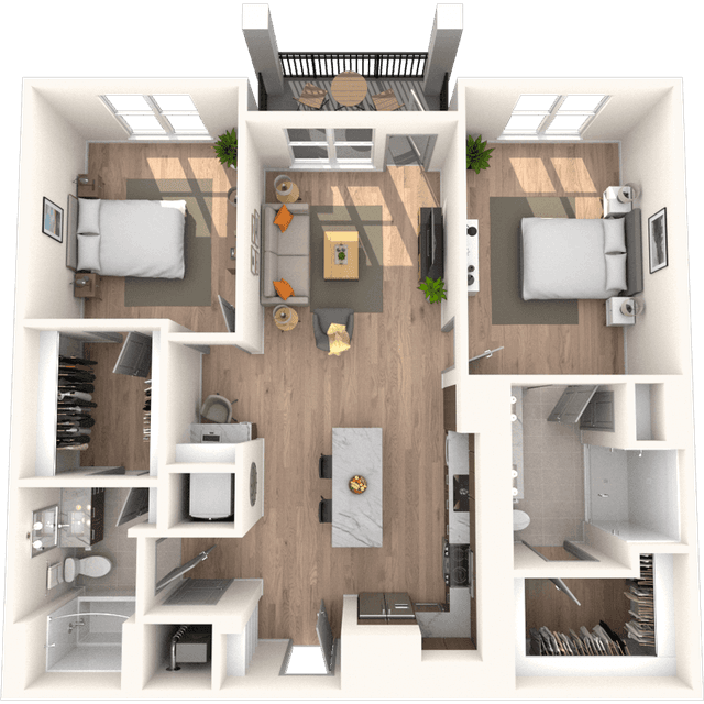 Floorplan image of unit 3324