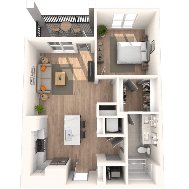 Floorplan image of unit 3612