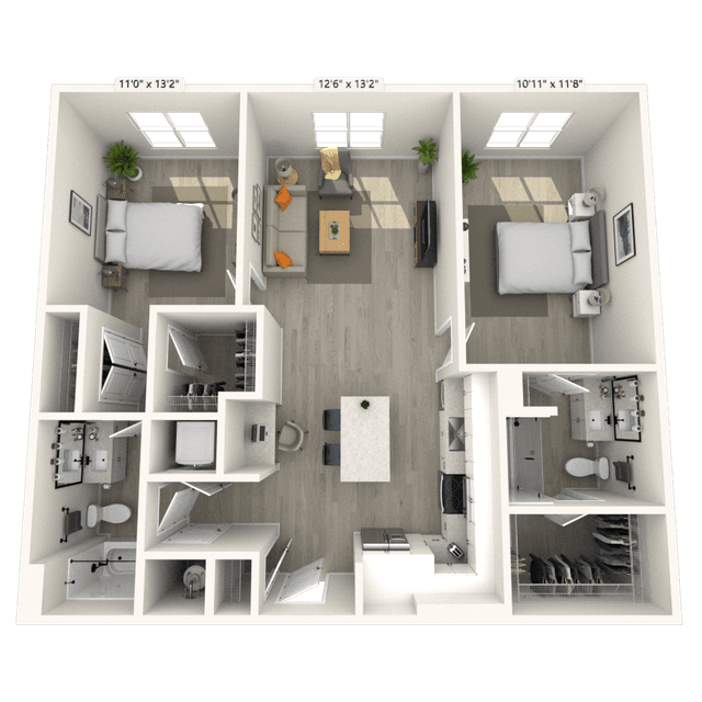 Floorplan image of unit 112