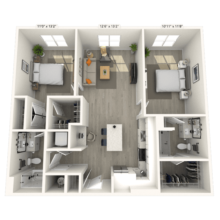 Floorplan image of unit 213