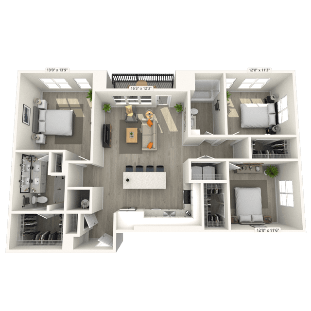 Floorplan image of unit 339