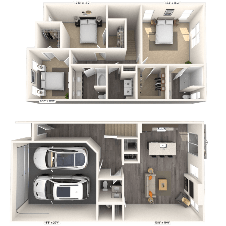 Floorplan image of unit 4101