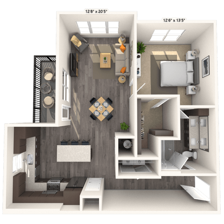 Floorplan image of unit 7314