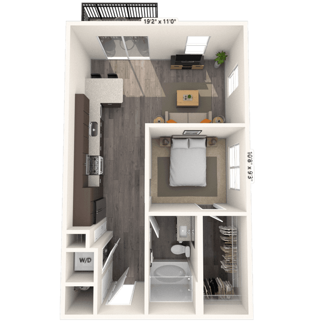 Floorplan image of unit 7401