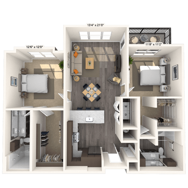 Floorplan image of unit 8106