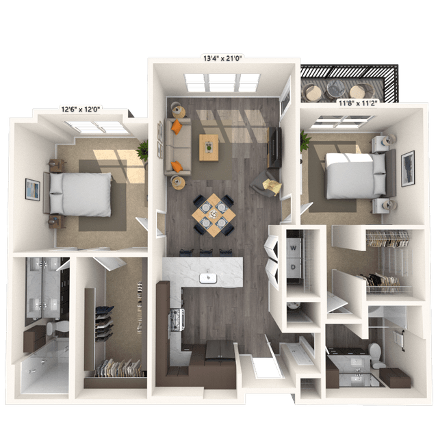 Floorplan image of unit 8206