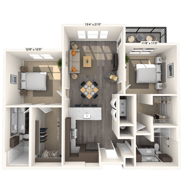 Floorplan image of unit 8207