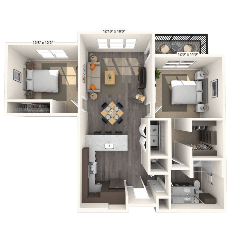Floorplan image of unit 8211