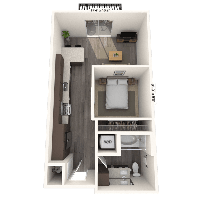 Floorplan image of unit 9113