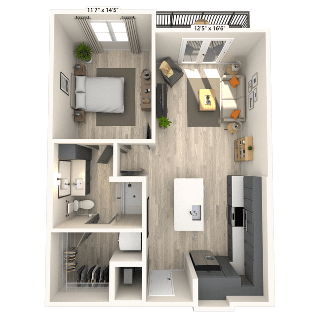 Floorplan image of unit 4029