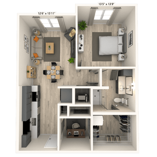 Floorplan image of unit 5041