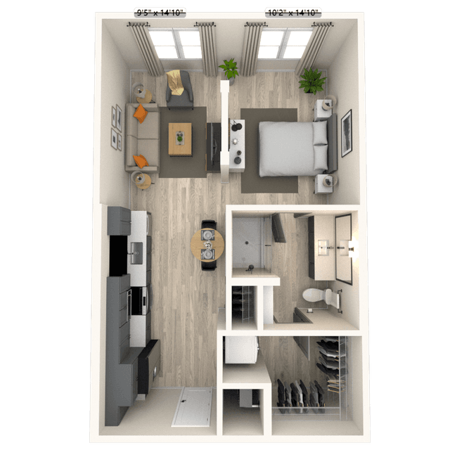 Floorplan image of unit 7037