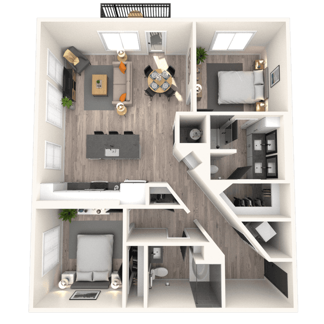 Floorplan image of unit 4102